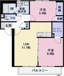 リバーサイド 一ツ木の物件間取画像